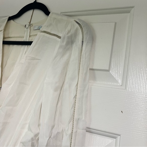 Lovers + Friends Radiance White Ivory Long Sleeve Skort Romper Size S - Picture 7 of 10